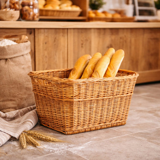 Weidenkorb zur Aufbewahrung und Präsentation