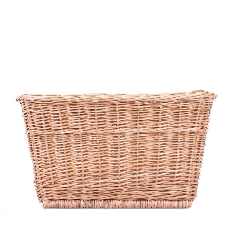 Mivella Rieten wasmand met lichtbeige afwerking en handvatten