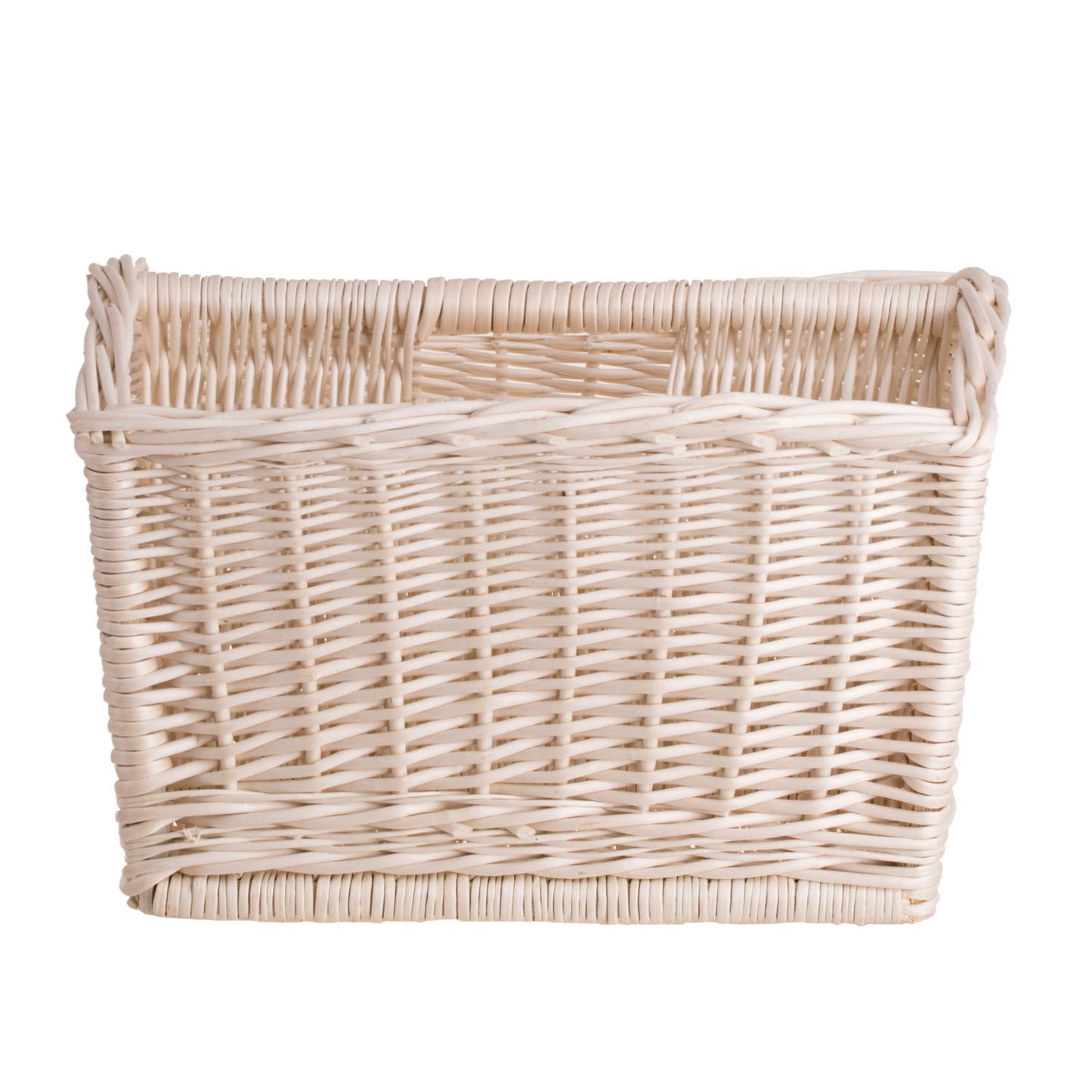 Givora Porte-revues en osier — panier de rangement pour magazines et journaux, avec poignée TheWickerStories