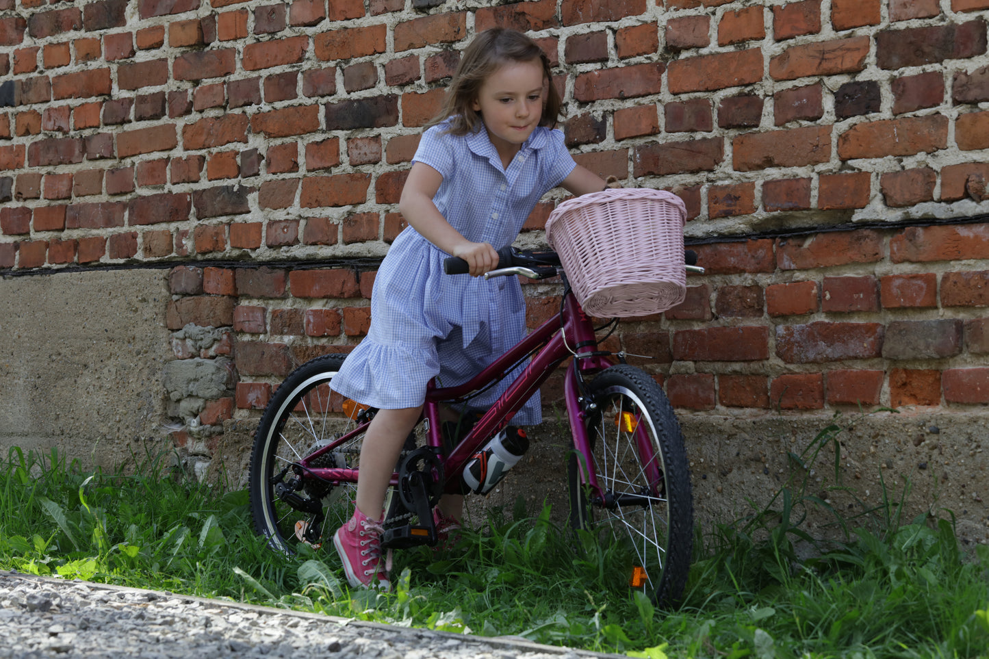 Paulus cestino da bicicletta in vimini con cinghie