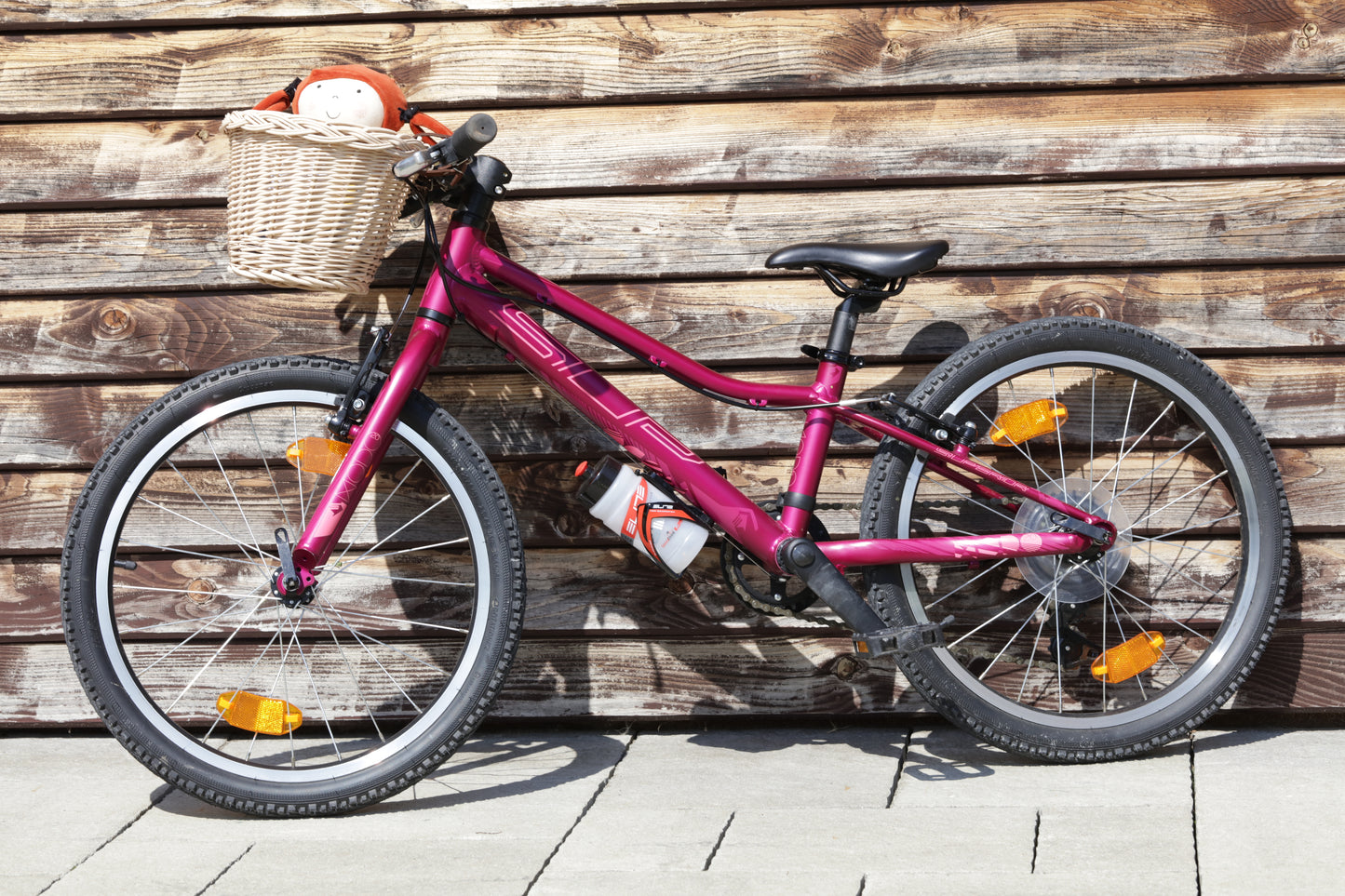 Paulus panier de vélo en osier avec sangles