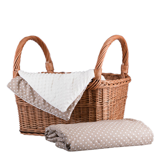 Fioras wicker basket for storage and display with handles TheWickerStories