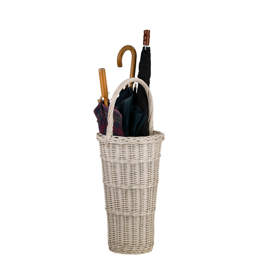 Vulpes wicker umbrella stand with handle TheWickerStories