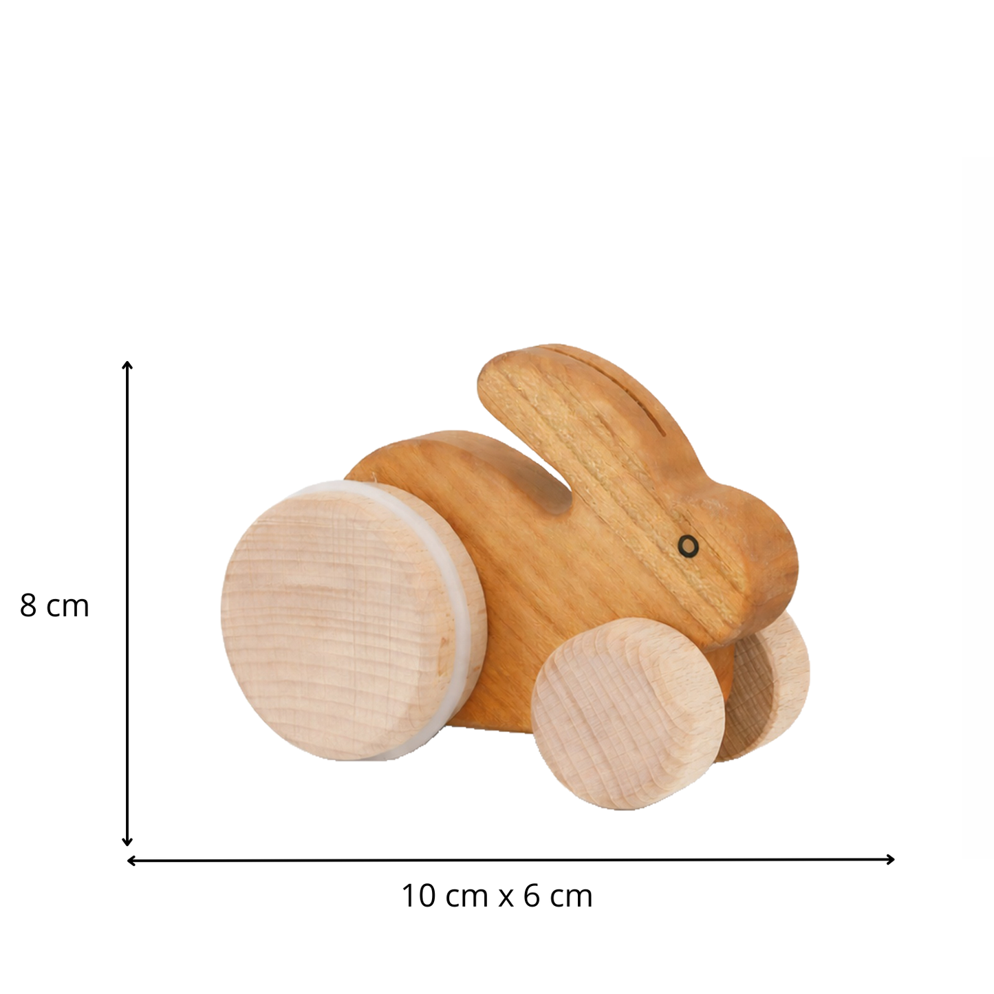 Pax lapin en bois sur roues – jouet pour enfants TheWickerStories