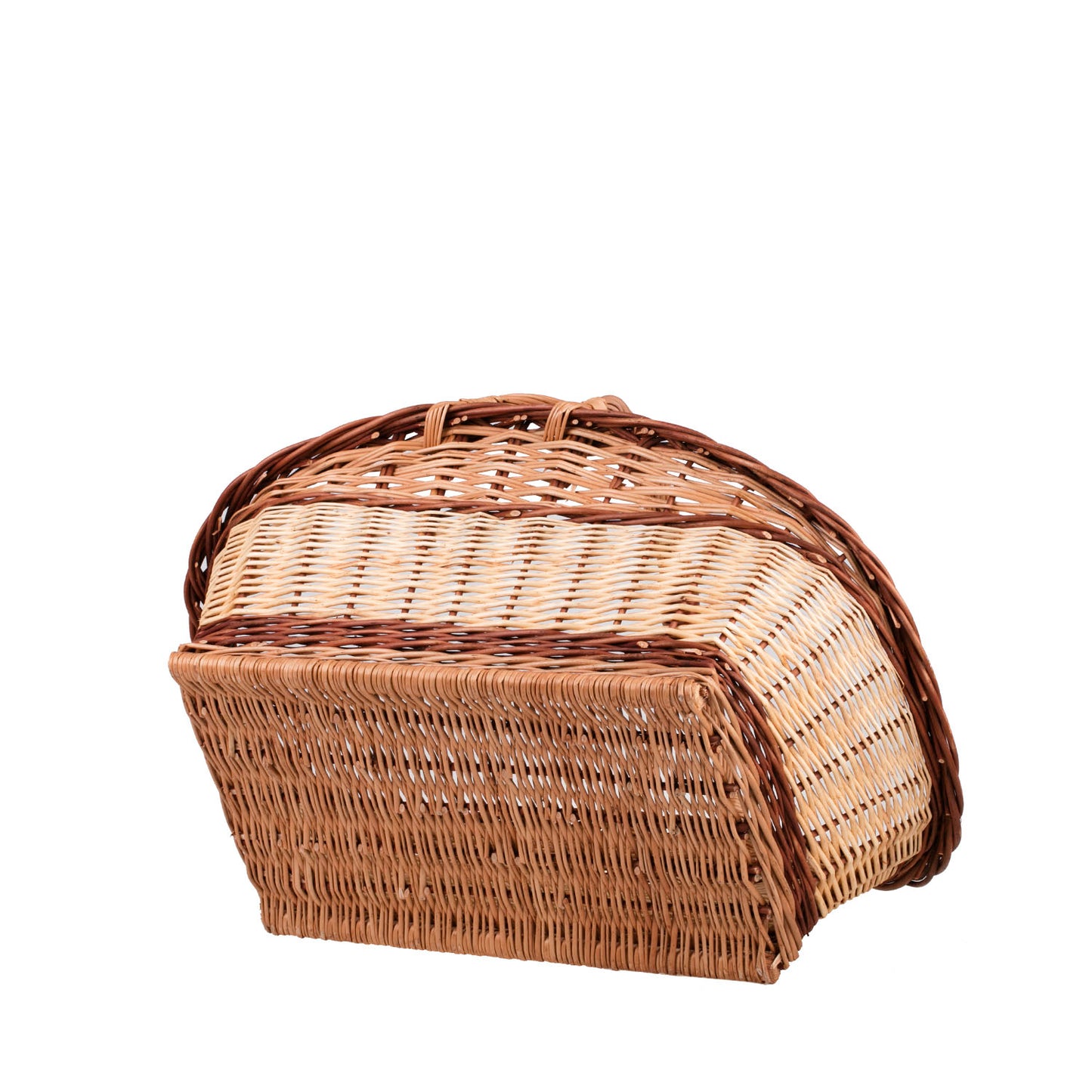 Fivelius wicker firewood basket with double handle for fireplace TheWickerStories