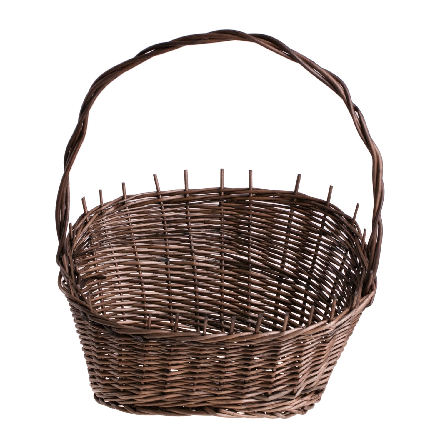 Zorilla wicker basket with handle