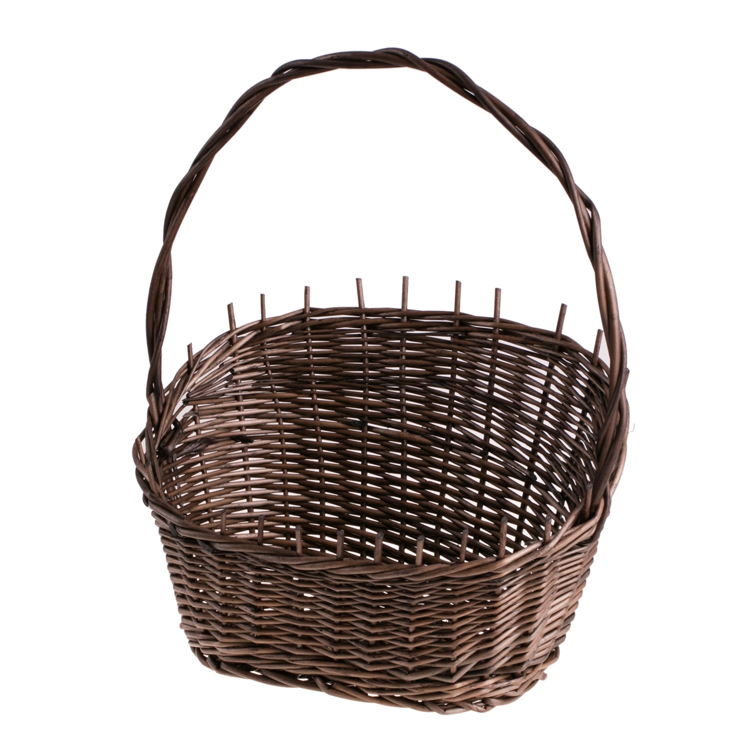 Zorilla wicker basket with handle