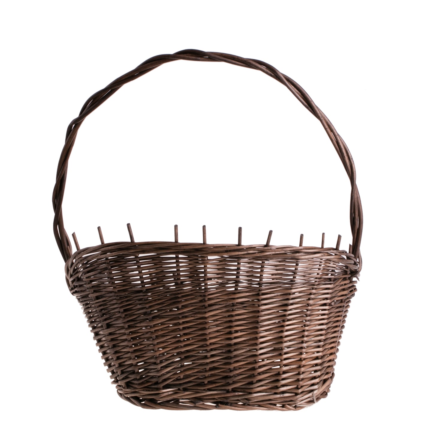 Zorilla wicker basket with handle