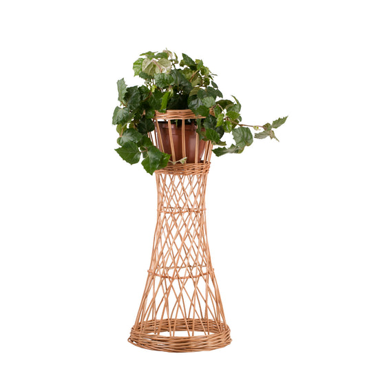 Zarela Wicker Flower Stand for Home TheWickerStories
