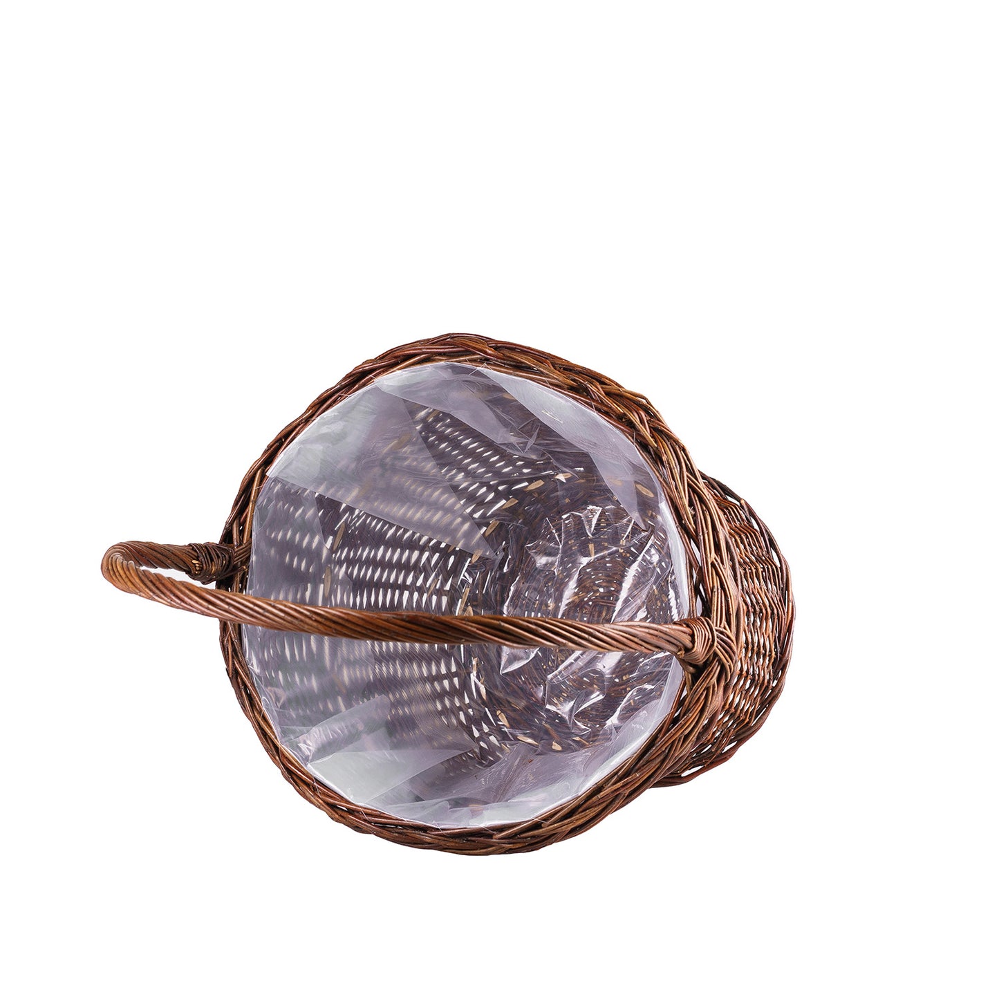 Zemira wicker garden basket for flowers and herbs, with handle TheWickerStories