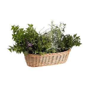 Fivina wicker basket for kitchen herbs and flowers TheWickerStories