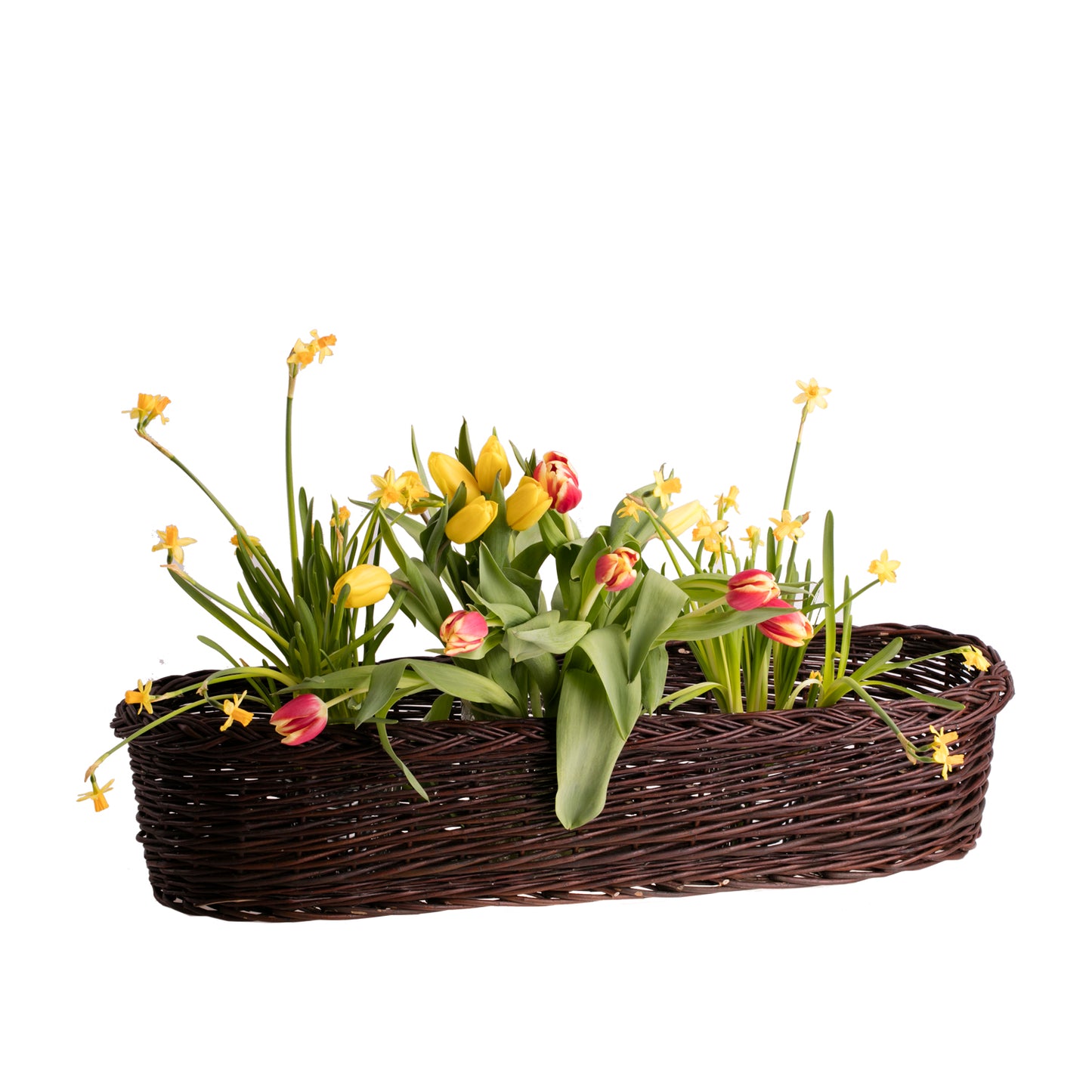 Zenturia rieten mand voor bloemen voor tuin en balkon