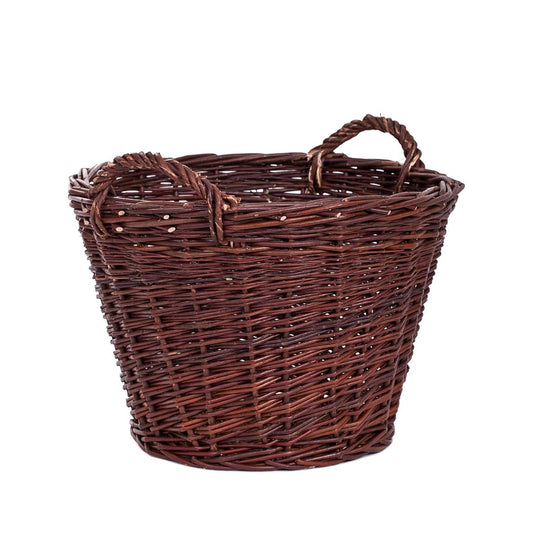 Flanoria wicker storage basket for laundry and toys, with handles TheWickerStories