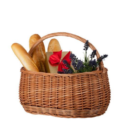 Wilerissa kosz na zakupy z rączką wiklinową TheWickerStories