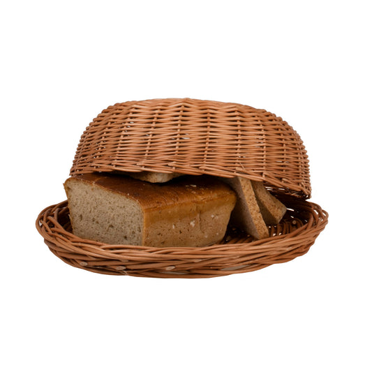 cesta de mimbre con tapa