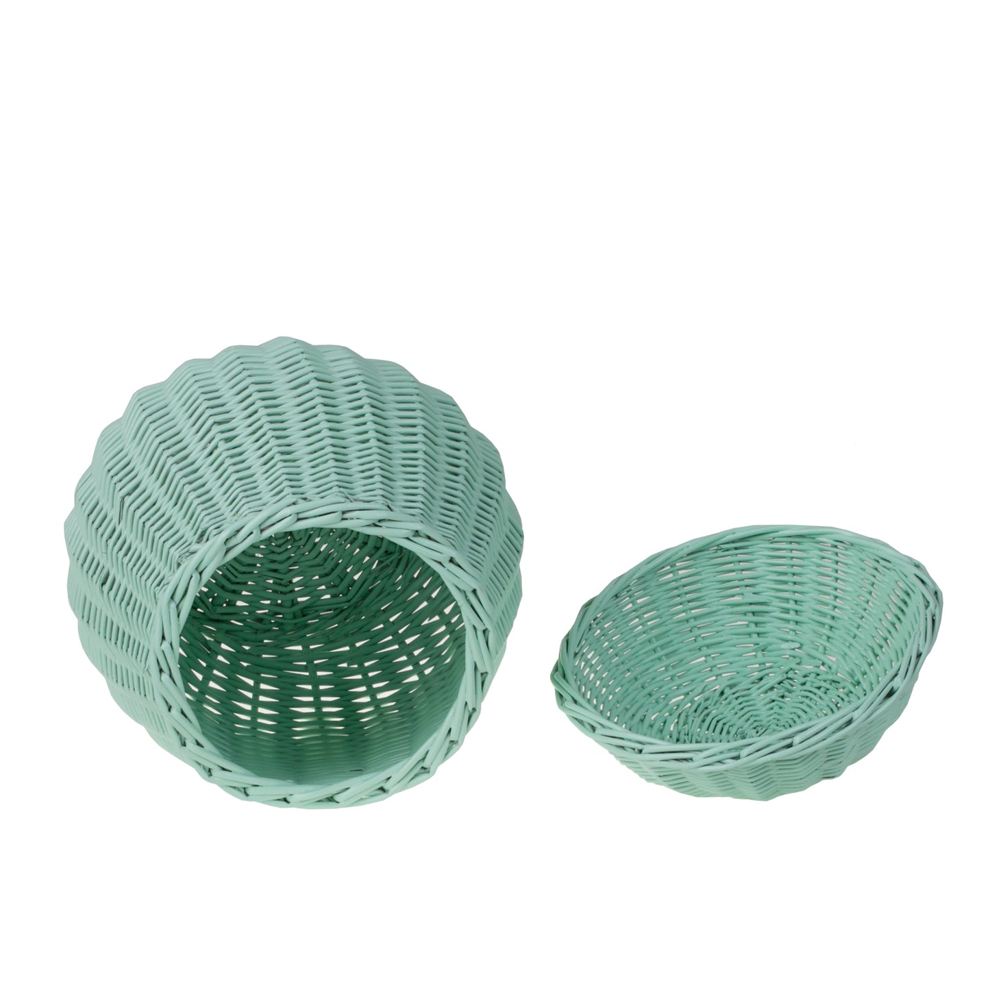 Zelveta coșuleț din nuiele cu capac TheWickerStories