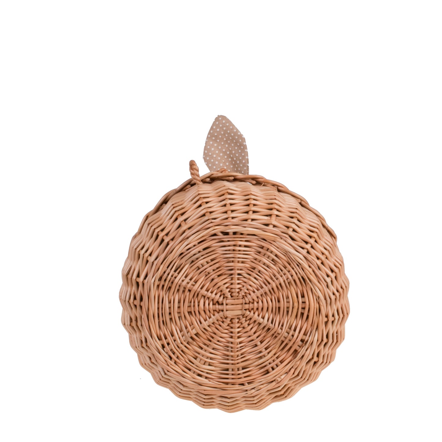 Zethina klein rieten mandje met beige voering, deksel en sluiting TheWickerStories