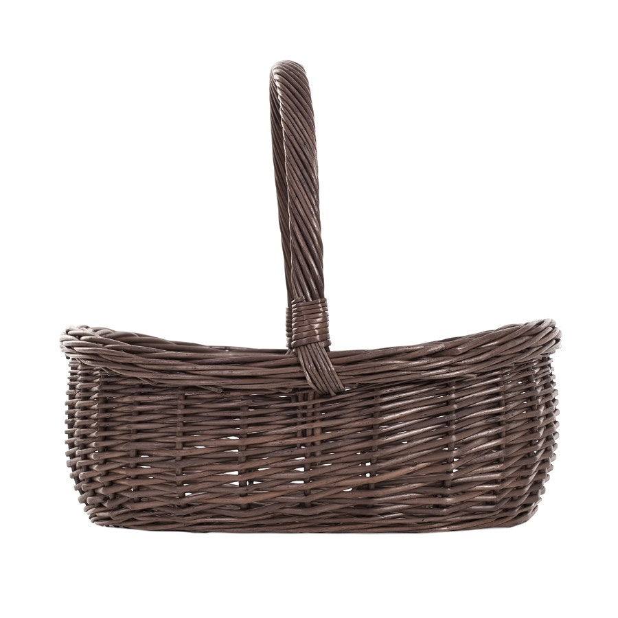 Wenevre proutěný koš na nákupy s rukojetí TheWickerStories