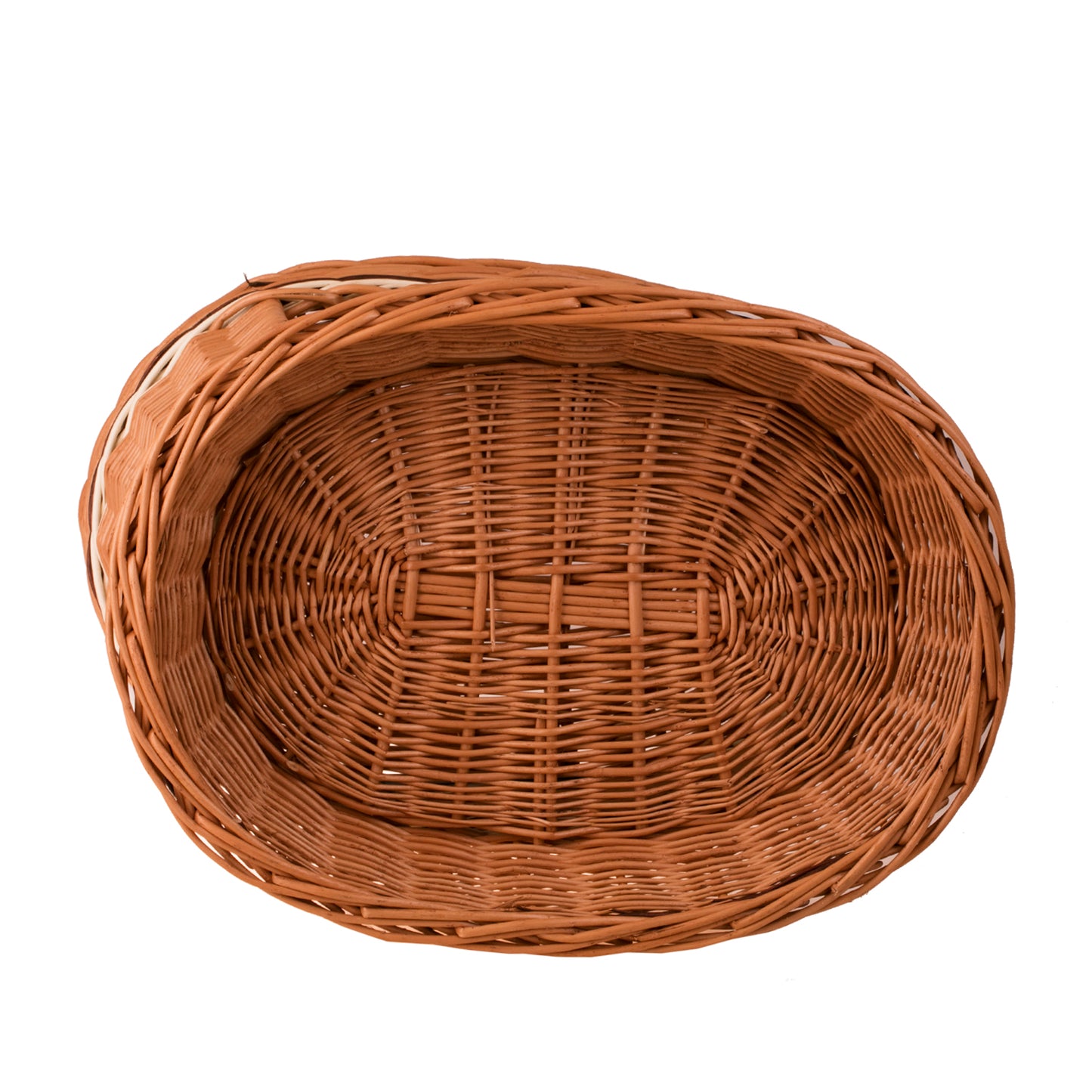 Erif wicker cat house with two levels and a terrace, without a cushion TheWickerStories