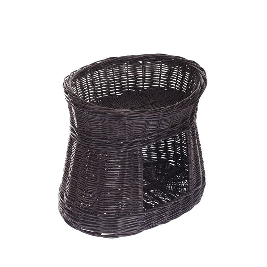 Erif two-tier wicker cat basket TheWickerStories