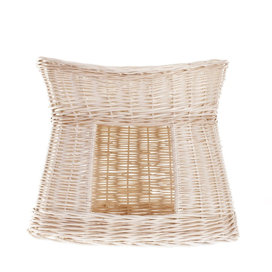 Erif two-story wicker cat house TheWickerStories