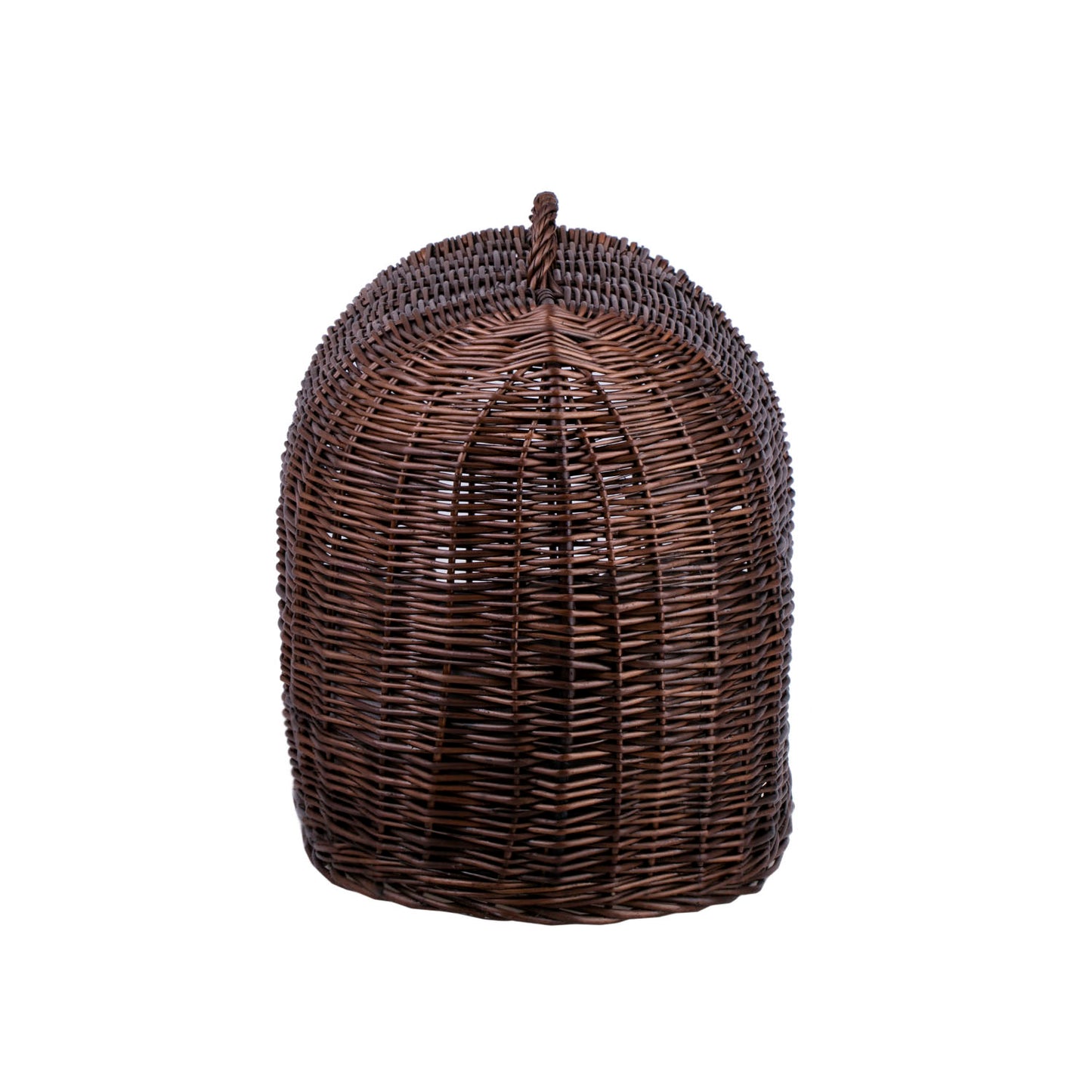 Turina panier en osier pour animaux avec coussin gris, grille et fermeture