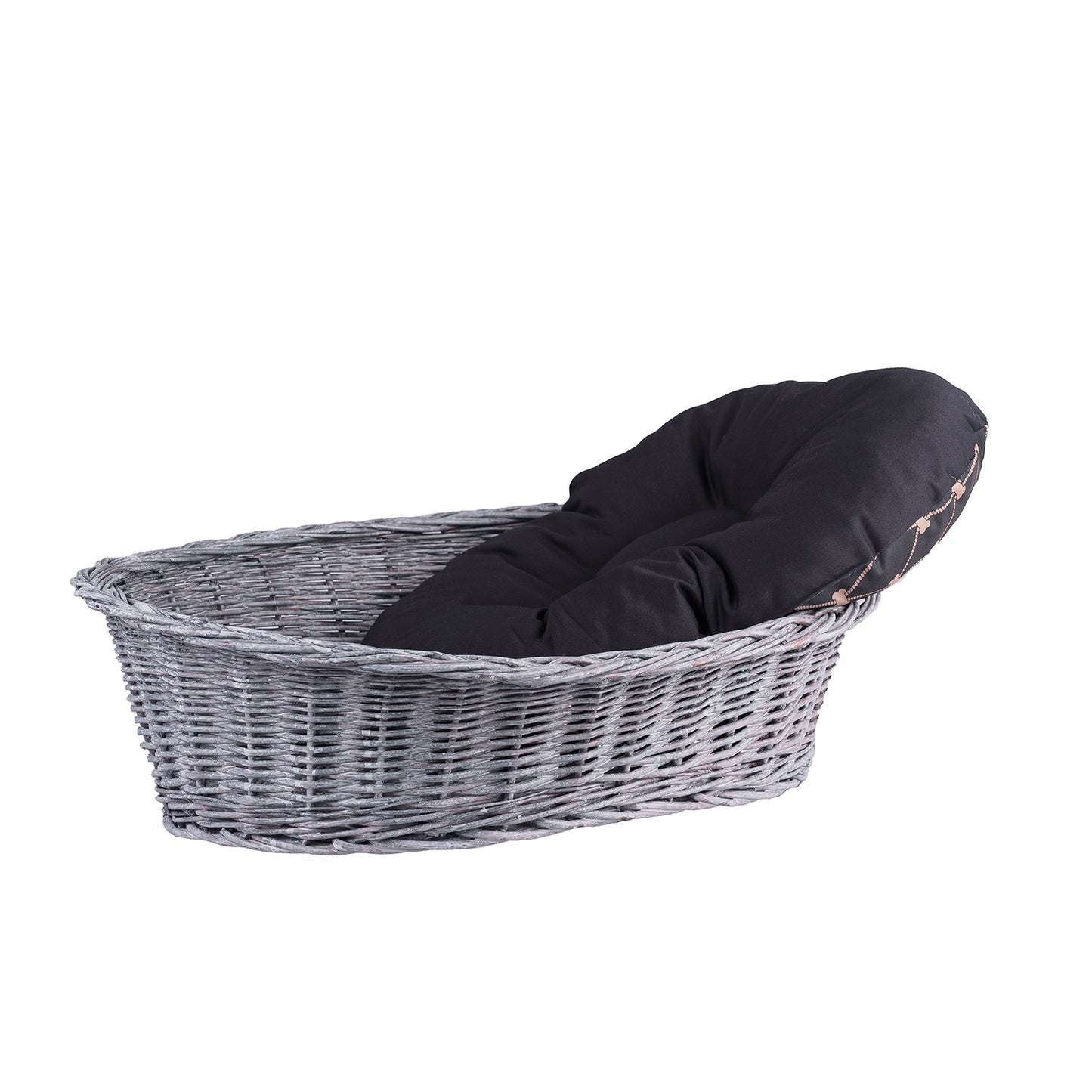 Enovia Weidenkorb für Hunde und Katzen mit Kissen TheWickerStories