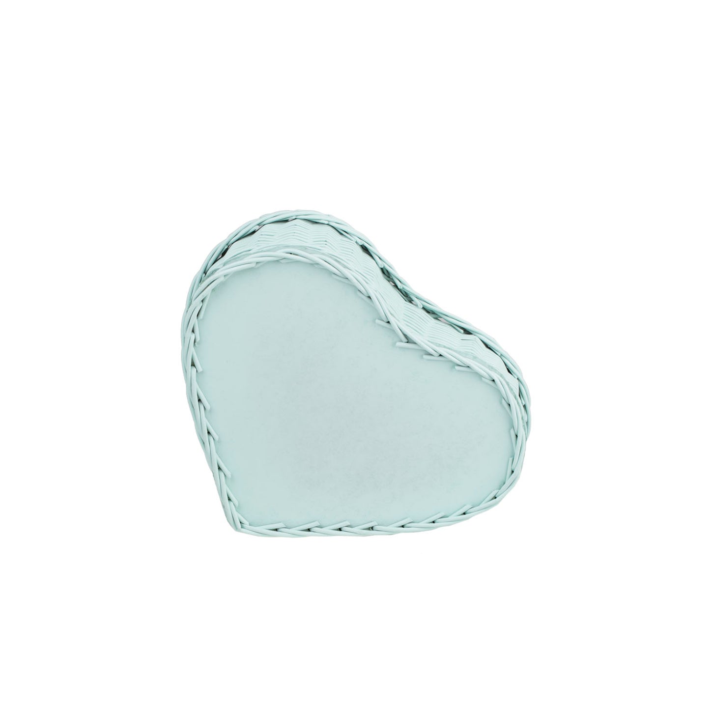 Zadaris petit panier en osier avec doublure menthe