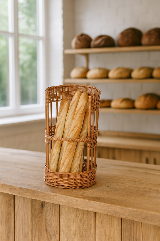Fonott kosár bagettekhez pékségeknek és boltoknak