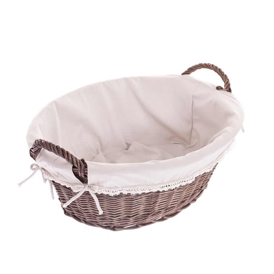 Milvus cesto de mimbre con asas y forro beige TheWickerStories