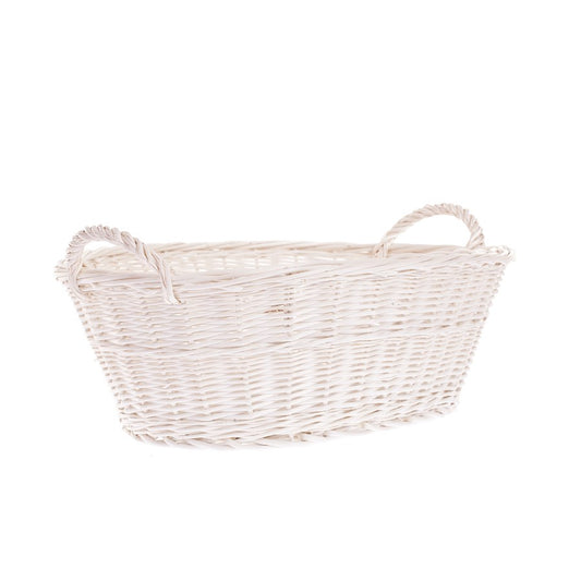 wicker basket with handles