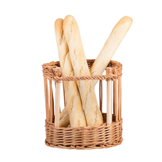 rieten mand voor baguettes voor bakkerij en thuis