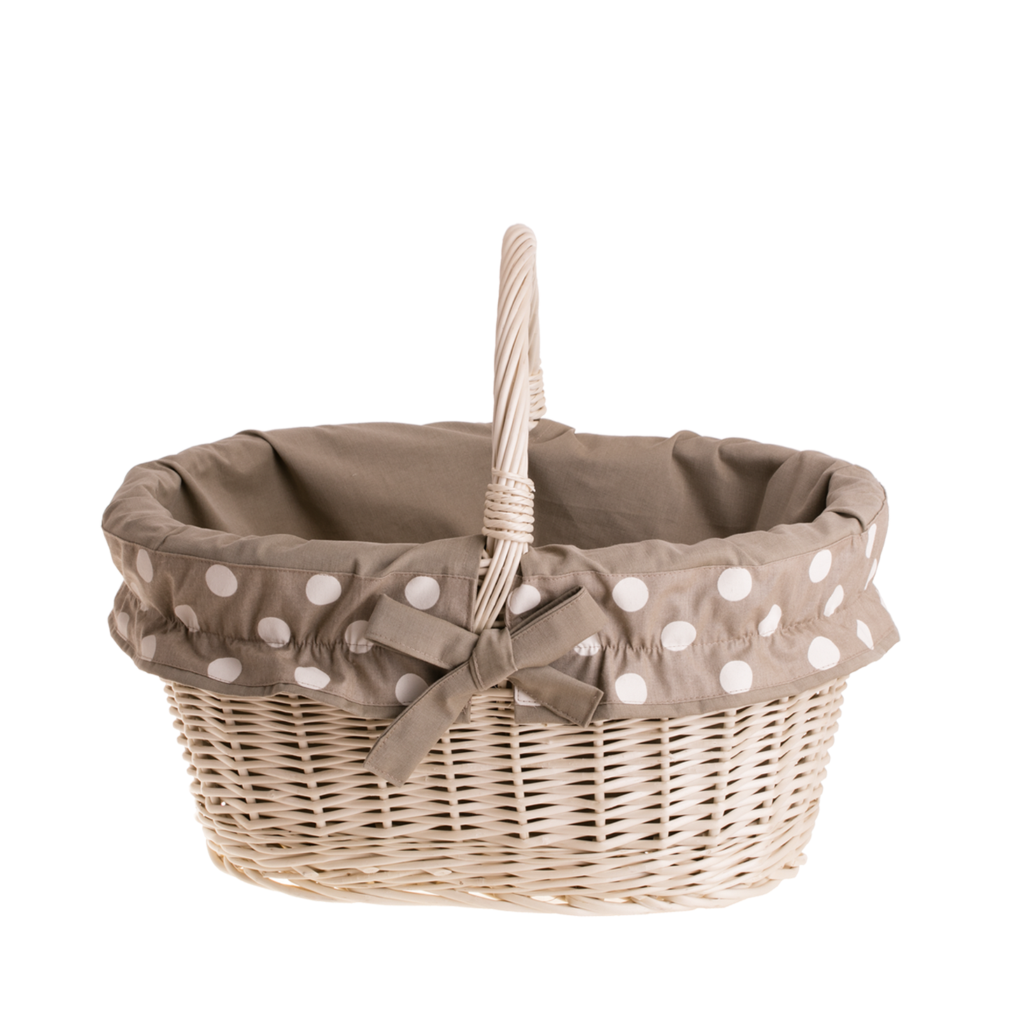 Walerissa panier d'achat avec poignée en osier et bord beige TheWickerStories