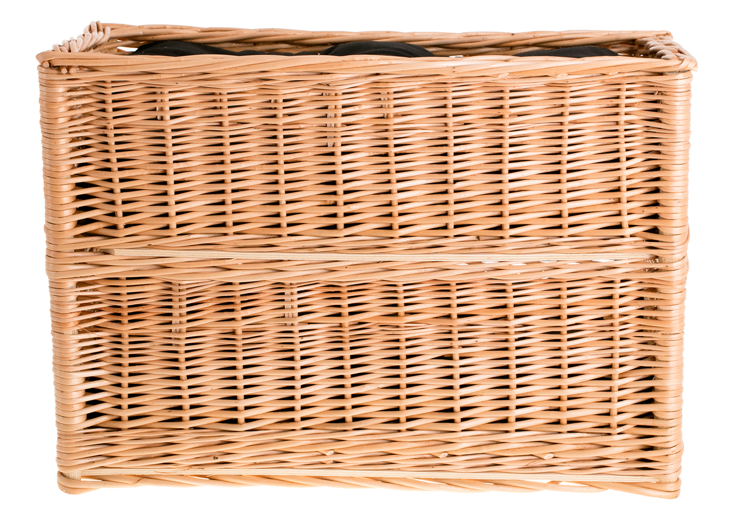 Estrella wicker cat house with two cushions, two-tier TheWickerStories