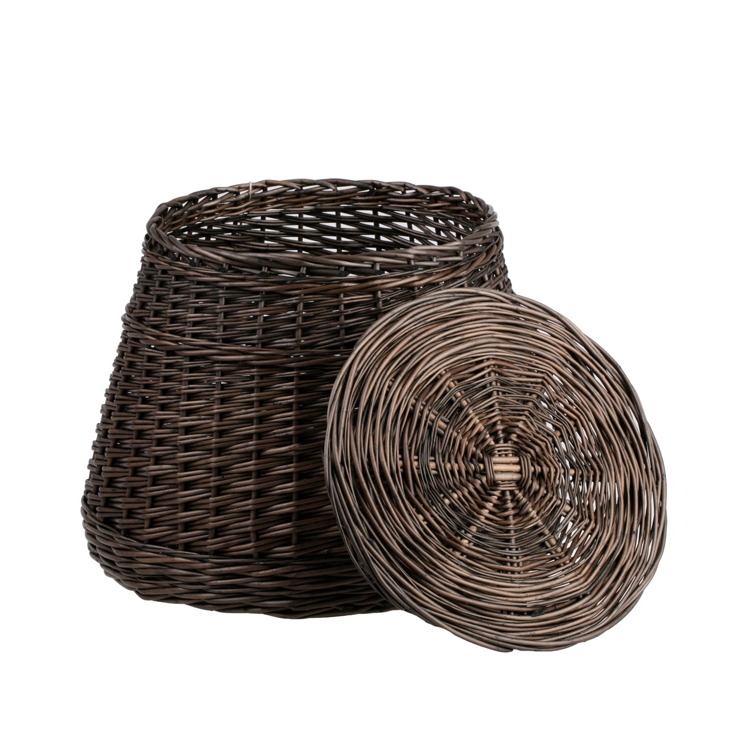 Mirell wicker laundry and toy storage basket with lid TheWickerStories