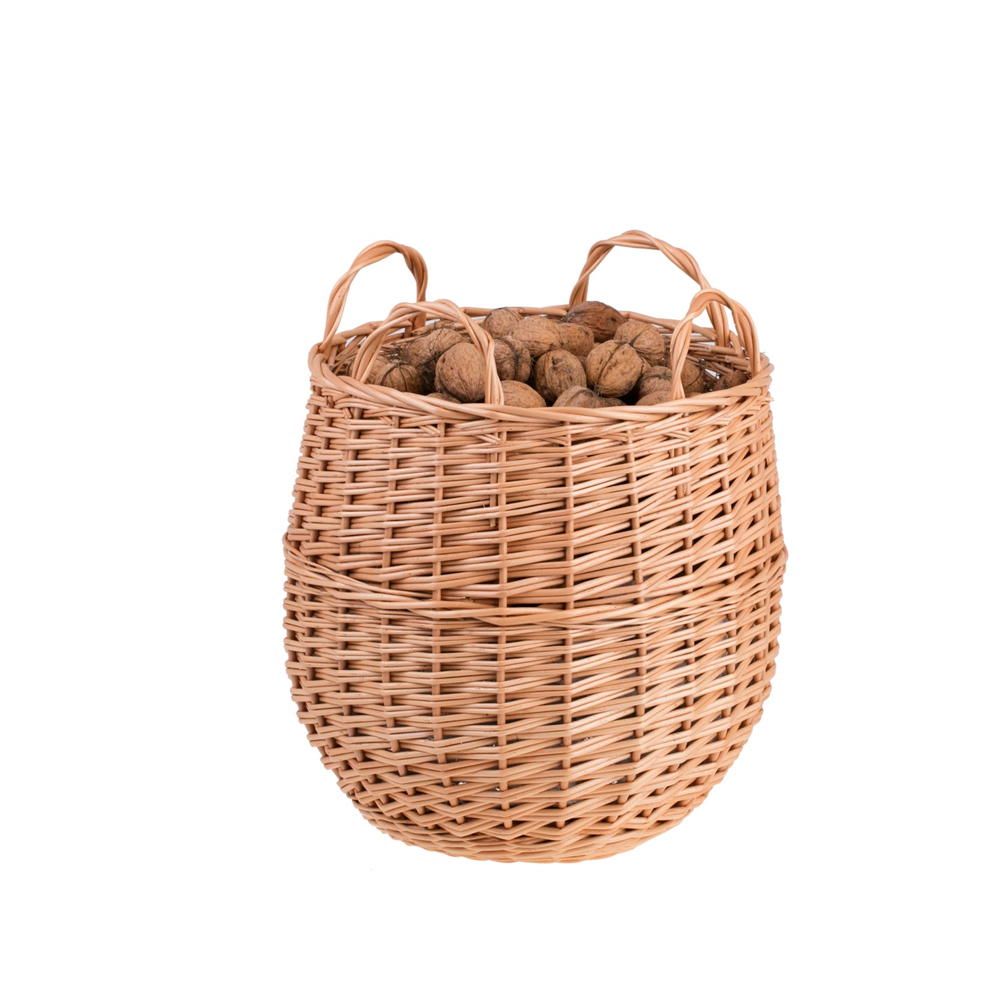 Trilla rieten mand voor fruit en cadeaus met handvatten