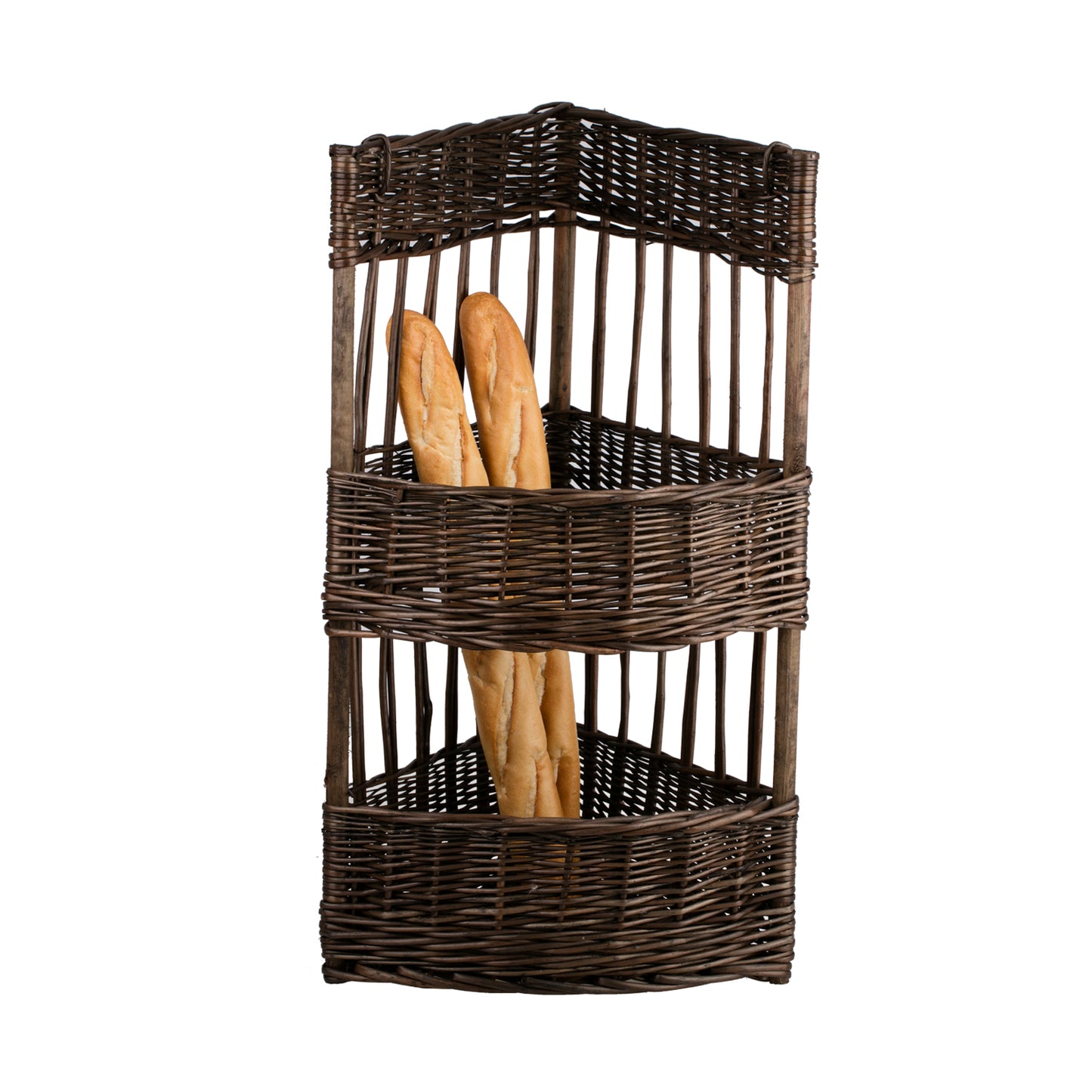 Britta rieten mand voor baguettes voor bakkerij en winkel