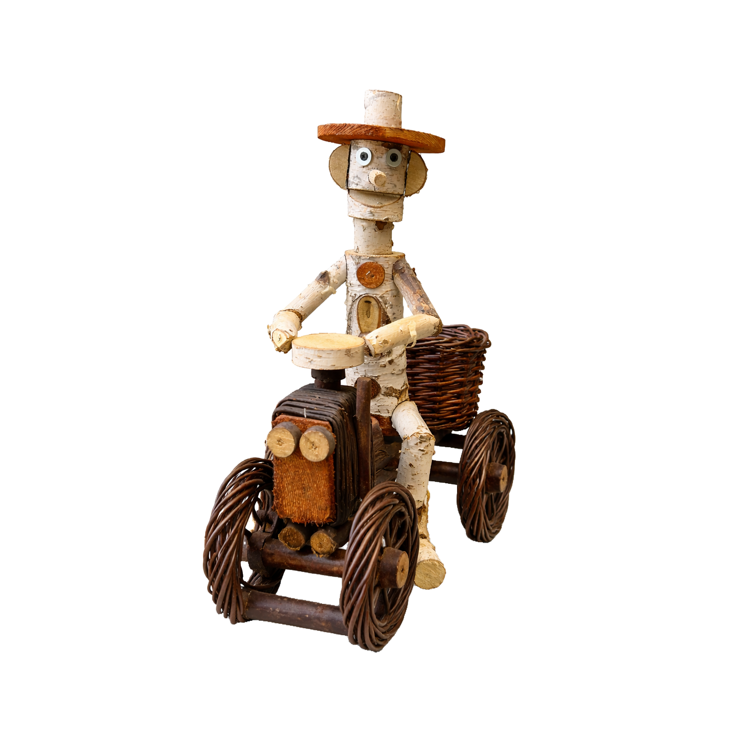 Lignum drevená dekoratívna figúrka z brezy do záhrady TheWickerStories