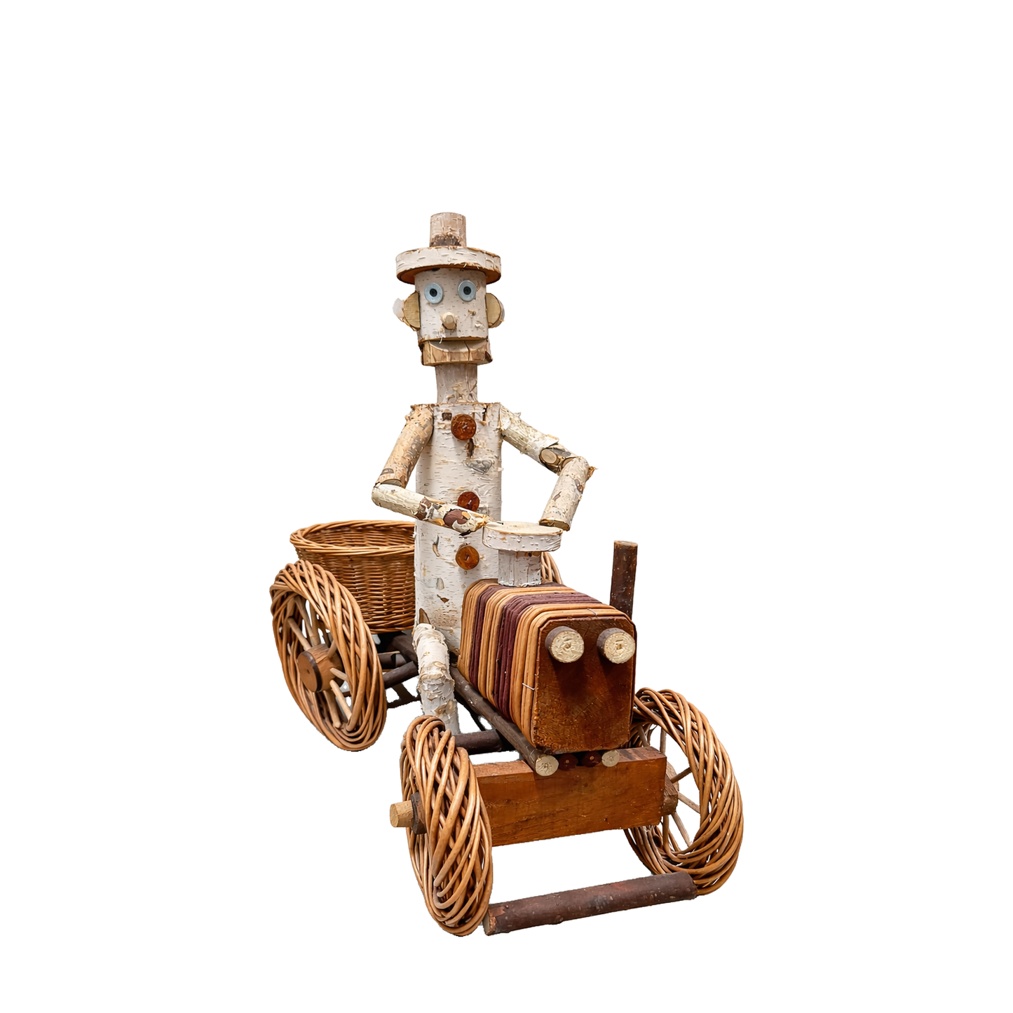 Lignum dekoračná figúrka s kvetináčom do záhrady TheWickerStories
