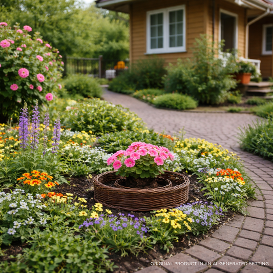 Pallados wicker garden basket, plant pot, garden planter, set of 3 TheWickerStories
