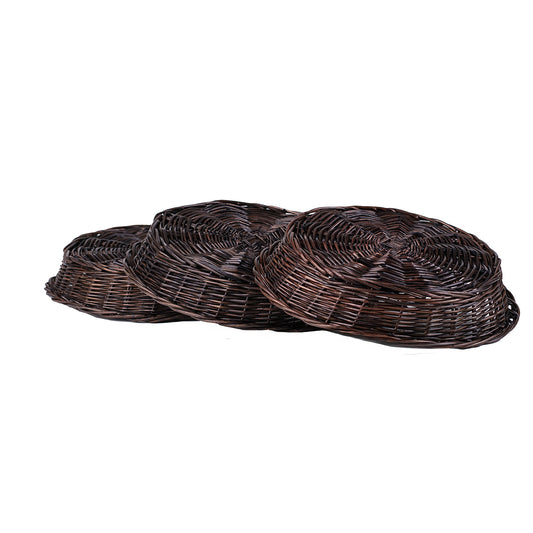 wicker bread basket – set of 3 for display