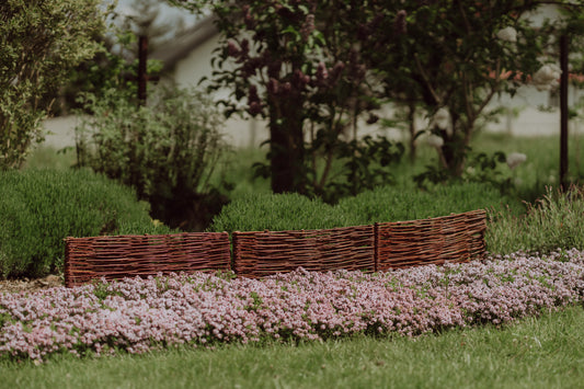 Domitia set di 5 palizzate in vimini per il giardino TheWickerStories