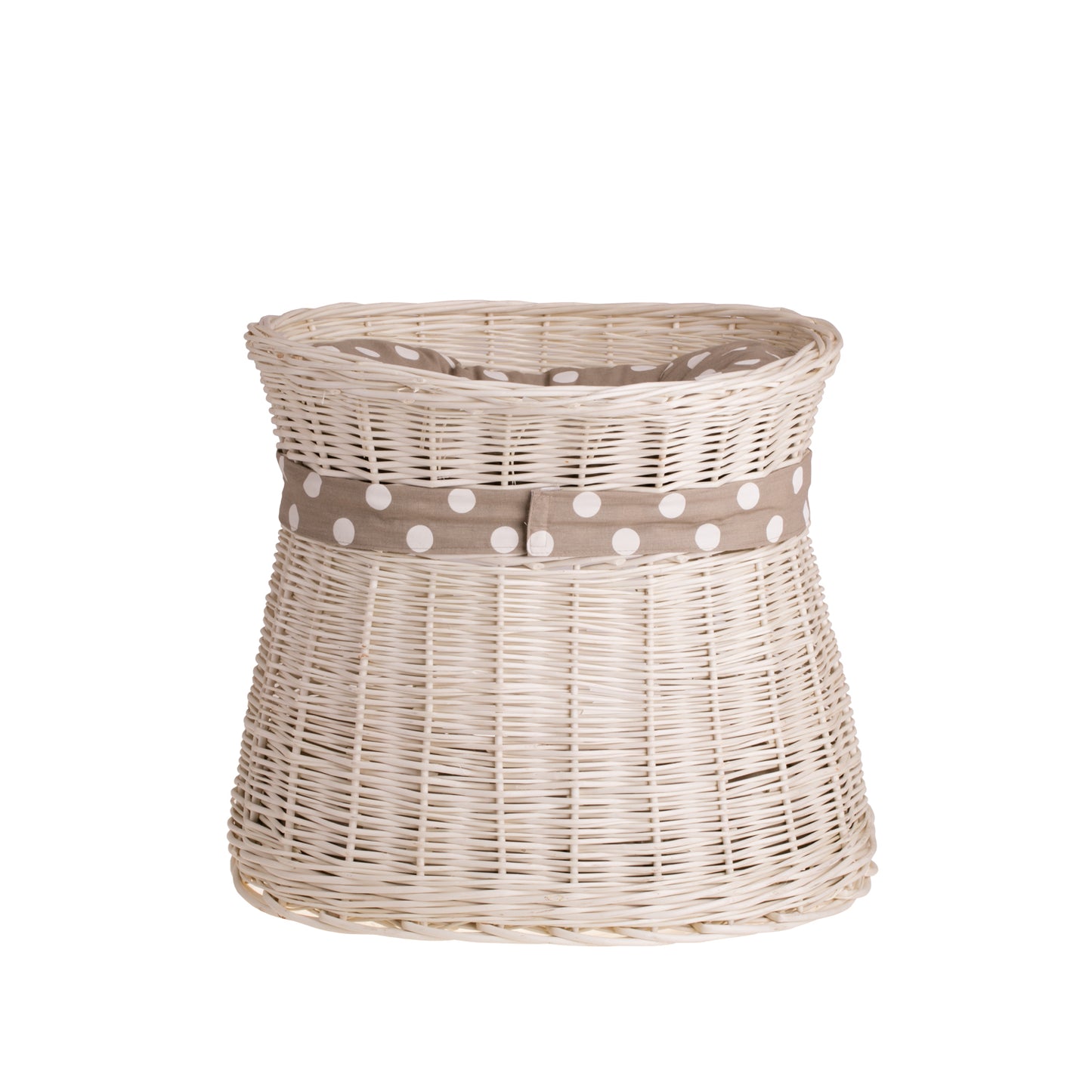Erif rieten kattenhuis met beige kussens, twee verdiepingen, met strik