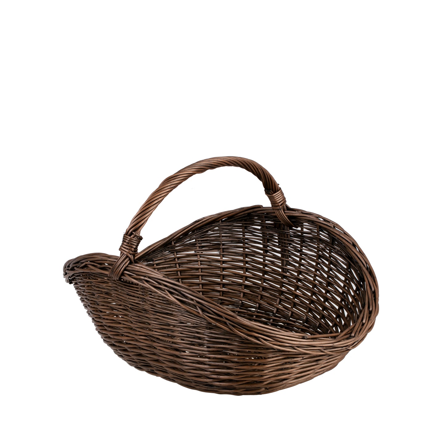Fiorenla Rieten haardhoutmand met handvat