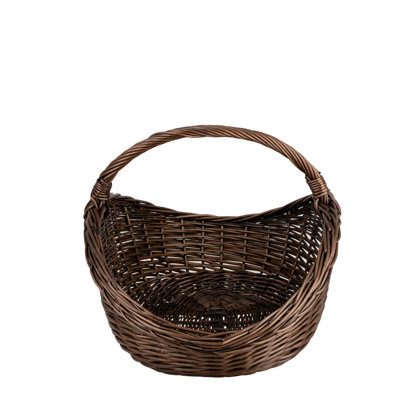Fiorenla Rieten haardhoutmand met handvat