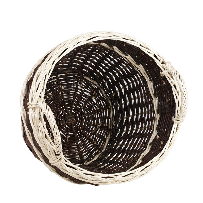 Viloria Panier en osier pour la récolte de fruits et légumes, avec anses TheWickerStories