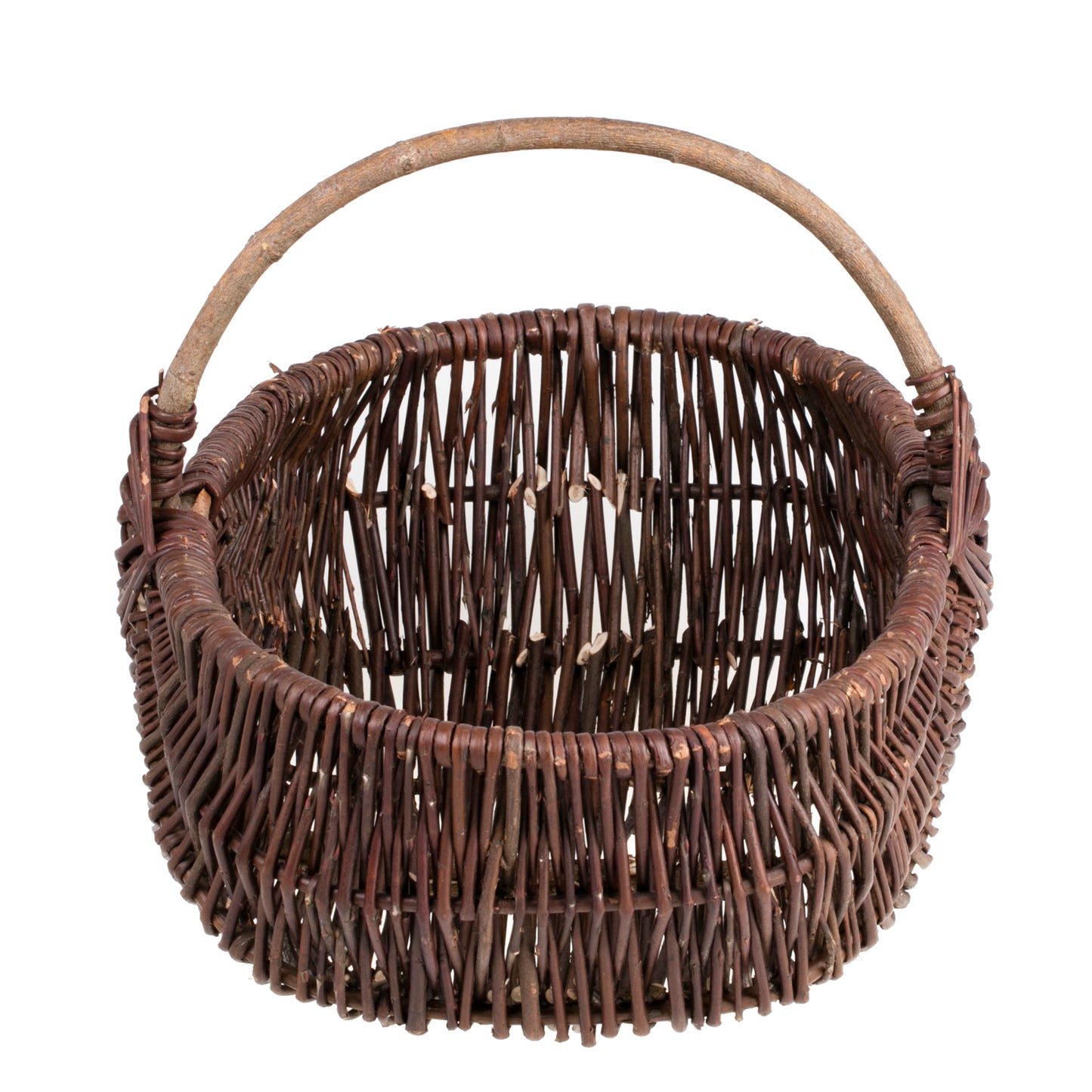 Victoria wicker garden basket with handle TheWickerStories
