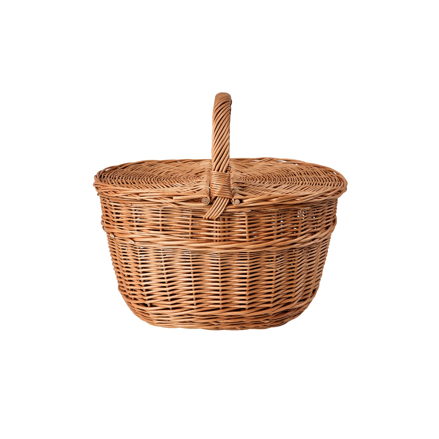 Kastalia rieten picnicmand met deksel en handvat TheWickerStories