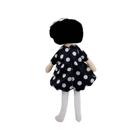 boneca feita à mão com forro preto