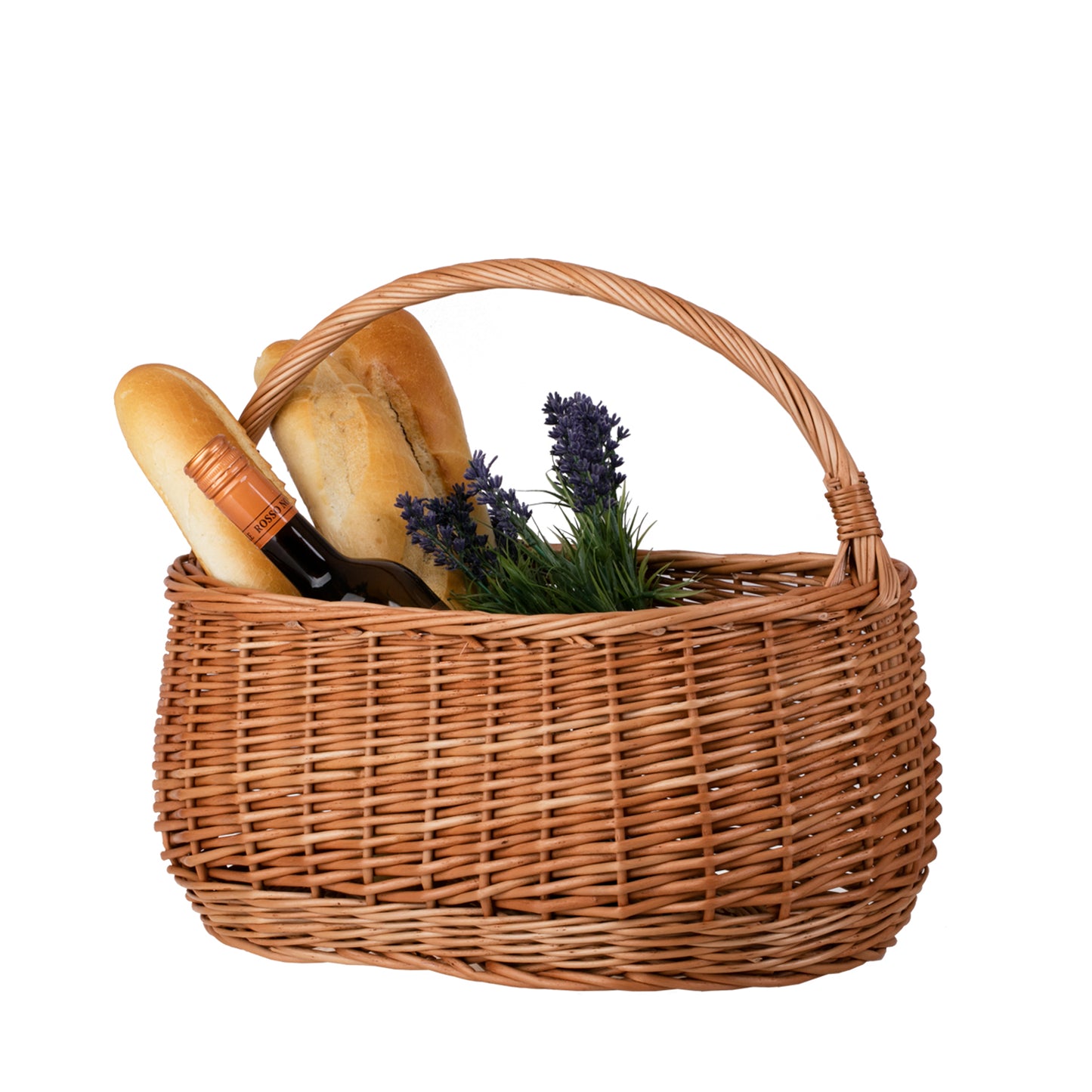Wilerissa nakupovalna košara s pletenim ročajem